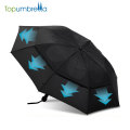 market auto open double layer 2 fold strong windproof Rain umbrella for sale